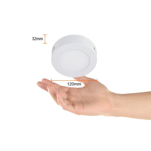 Plafón LED de sobreponer - 6W - Acabado blanco - Luz cálida 4 Plafón LED de sobreponer - 6W - Acabado blanco - Luz cálida - Imagen 4