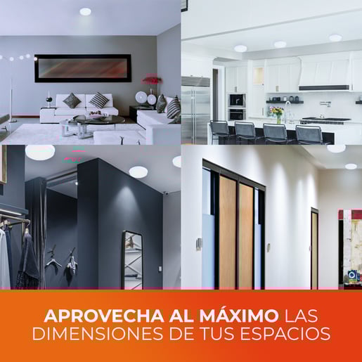 Plafón LED de sobreponer - 10W - Acabado blanco - Luz fría 4 Plafón LED de sobreponer - 10W - Acabado blanco - Luz fría - Imagen 4