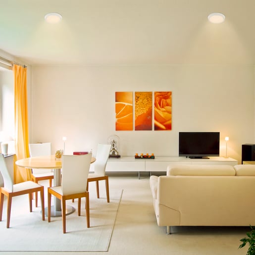 Plafón LED de sobreponer - 20W - Acabado blanco - Luz cálida 4 Plafón LED de sobreponer - 20W - Acabado blanco - Luz cálida - Imagen 4