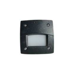 Lámpara para empotrar en pared de exterior – Con 1 luz GX53 – Kelvin seleccionable - Acabado negro