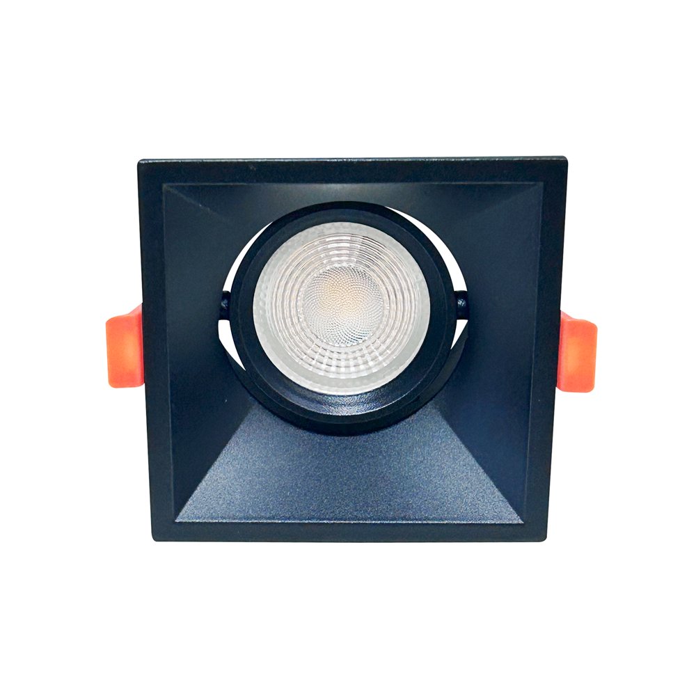 Ojo de buey - 93x93mm – Para 1 lámpara GU10 – Ajustable 1 Ojo de buey - 93x93mm – Para 1 lámpara GU10 – Ajustable