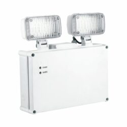 Lámpara de emergencia - LED integrado - 2x10W - Cabezas dirigibles