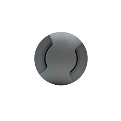 Lámpara para empotrar en pared/piso de exterior – Con 1 luz G9 – Luz indicadora doble - Acabado gris