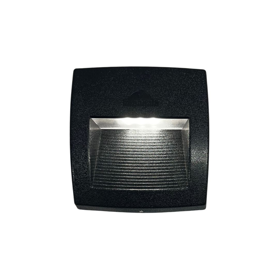 Lámpara para empotrar en pared de exterior – Con 1 luz R7s – Kelvin seleccionable - Acabado negro 2 Lámpara para empotrar en pared de exterior – Con 1 luz R7s – Kelvin seleccionable - Acabado negro - Imagen 2