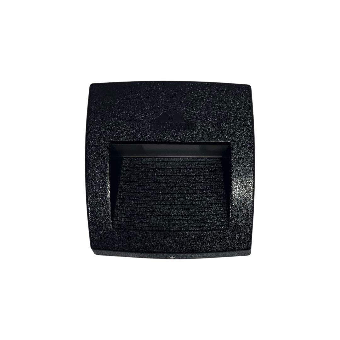 Lámpara para empotrar en pared de exterior – Con 1 luz R7s – Kelvin seleccionable - Acabado negro 1 Lámpara para empotrar en pared de exterior – Con 1 luz R7s – Kelvin seleccionable - Acabado negro