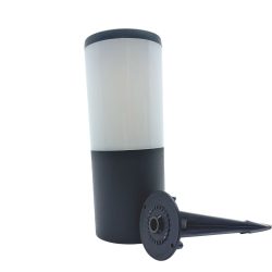 Mini poste de exterior con estaca – Para 1 luz E27 – Acabado negro