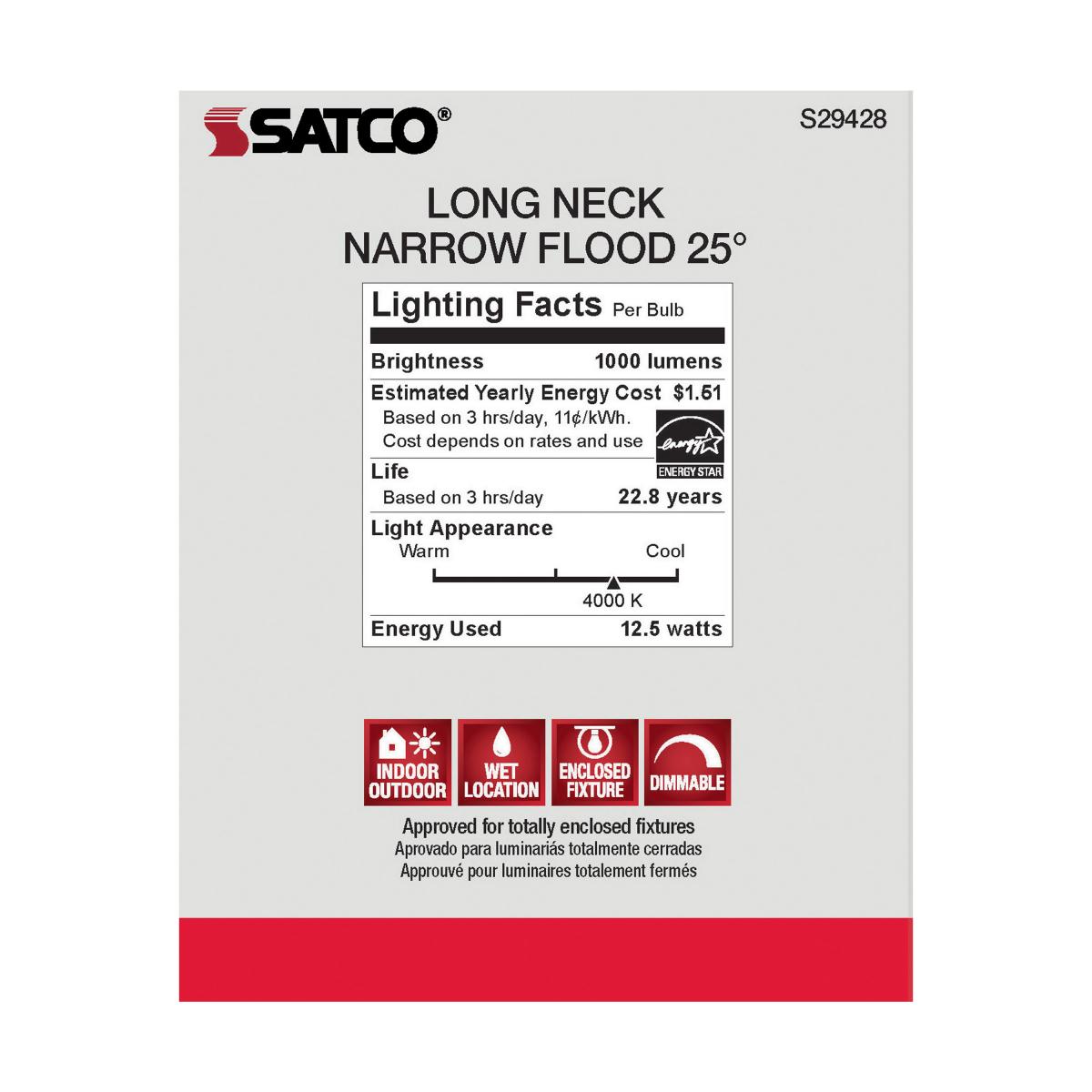 Reflector LED PAR30 cuello largo - Dimeable - 12.5W - Luz neutra - Haz 25° 9 Reflector LED PAR30 cuello largo - Dimeable - 12.5W - Luz neutra - Haz 25° - Imagen 9