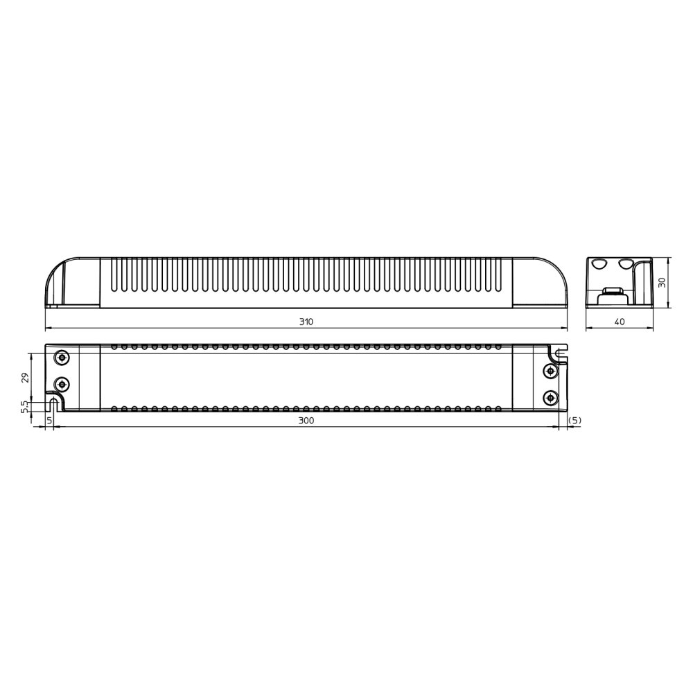 Driver 100W - 120-277 VAC - Voltaje constante 4 Driver 100W - 120-277 VAC - Voltaje constante - Imagen 4