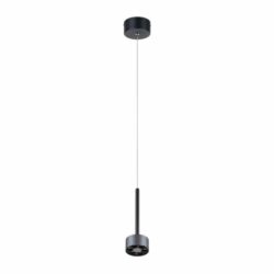 Lámpara de suspender ZAVI I - 9W - Acabado negro/gris - Luz cálida