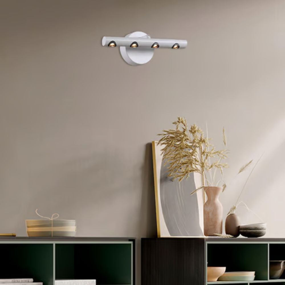 Lámpara de pared interior - LED Integrado - 9W - Luz cálida - Acabado blanco 4 Lámpara de pared interior - LED Integrado - 9W - Luz cálida - Acabado blanco - Imagen 4