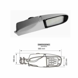 Lámpara cobra LED - 100W - Luz de día