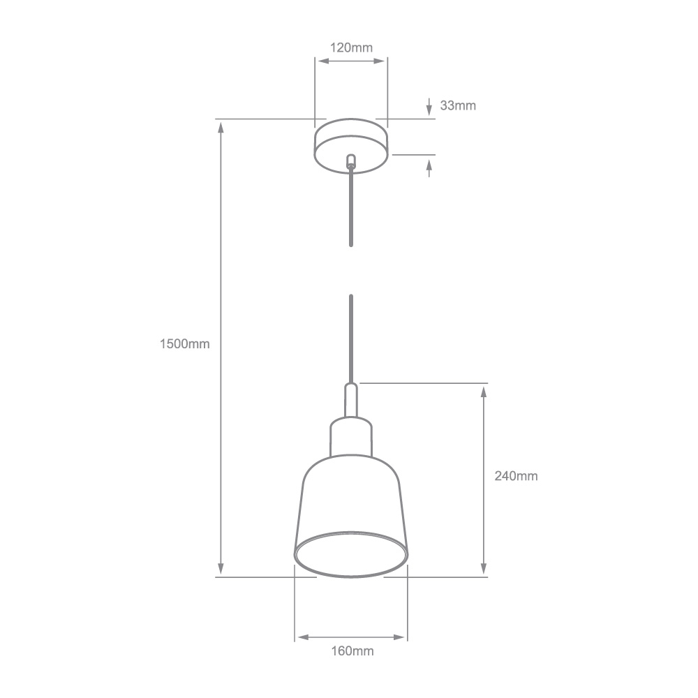 Lámpara de suspender BOSONA - 10.5W - Acabado cristal/canope dorado - Luz cálida 9 Lámpara de suspender BOSONA - 10.5W - Acabado cristal/canope dorado - Luz cálida - Imagen 9