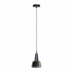 Lámpara de suspender BUBUP - 10.5W - Acabado cristal/Canope negro - Luz cálida