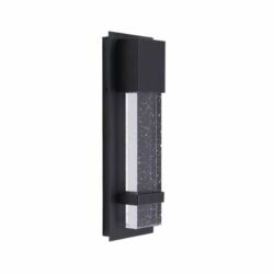 Lámpara de pared exterior - LED Integrado - 10W - Luz cálida - Acabado negro