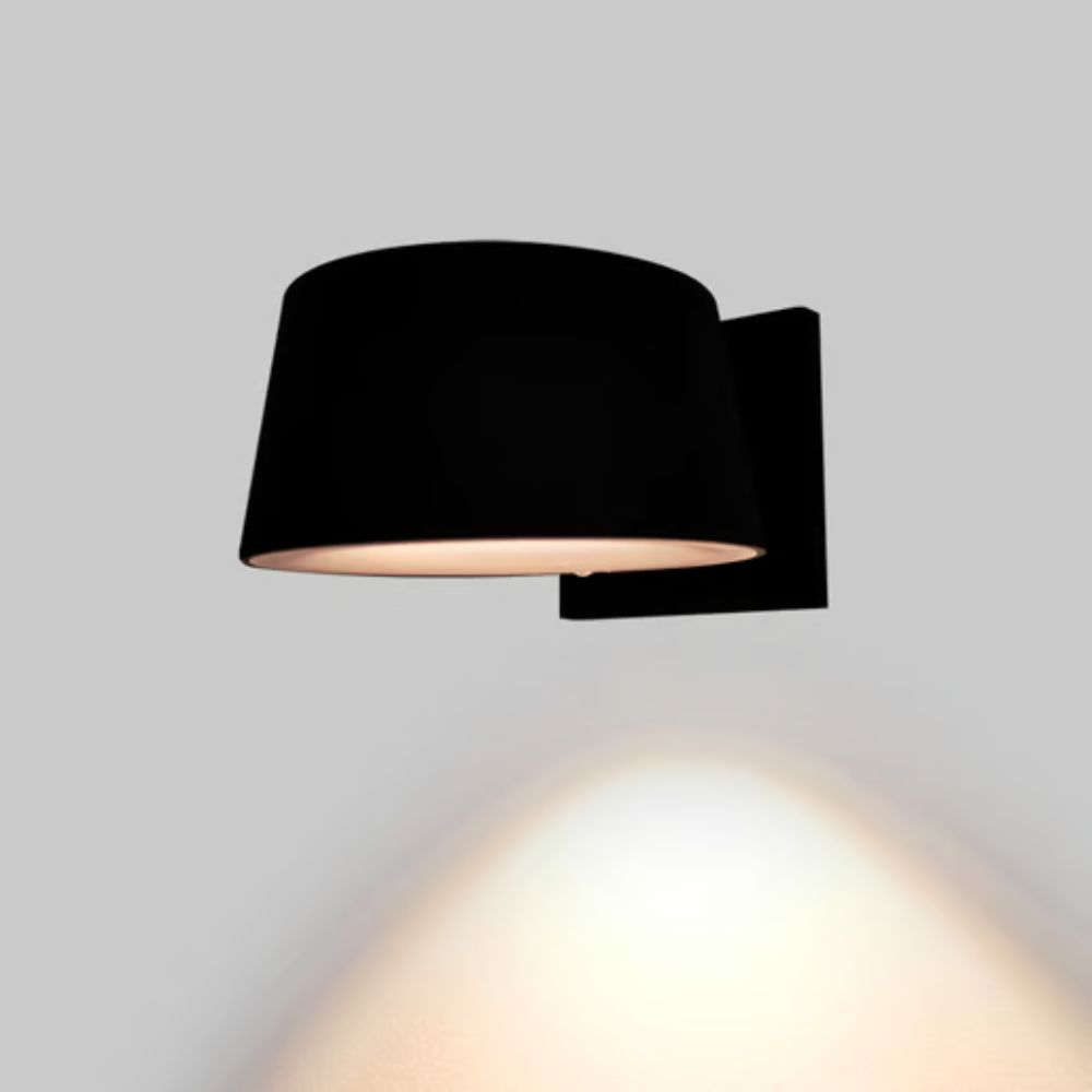 Lámpara de pared exterior - LED Integrado - 10W - Luz cálida - Acabado negro 2 Lámpara de pared exterior - LED Integrado - 10W - Luz cálida - Acabado negro - Imagen 2