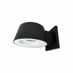Lámpara de pared exterior - LED Integrado - 10W - Luz cálida - Acabado negro