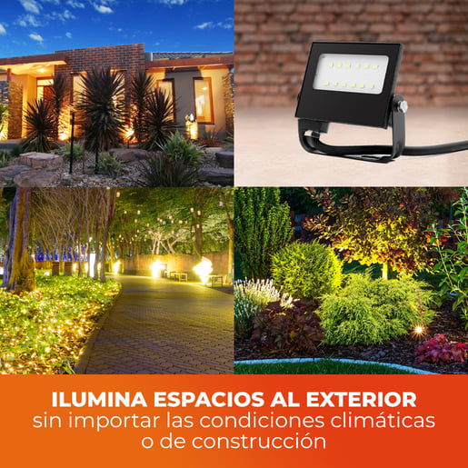 Reflector de exterior - LED integrado - 10W - Luz cálida 5 Reflector de exterior - LED integrado - 10W - Luz cálida - Imagen 5