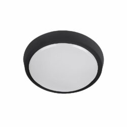 Plafón LED de sobreponer - 10W - Acabado negro - Luz fría