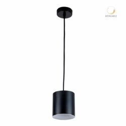 Lámpara de suspender ALUDRA - 12W - Acabado negro - Luz cálida