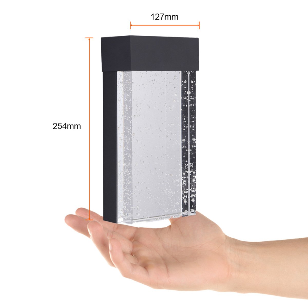 Lámpara de pared exterior - LED integrado - 12W - Luz cálida - Acabado negro 4 Lámpara de pared exterior - LED integrado - 12W - Luz cálida - Acabado negro - Imagen 4