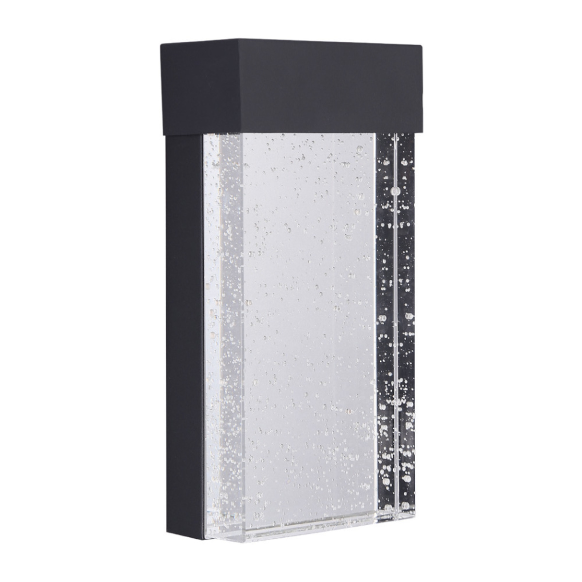 Lámpara de pared exterior - LED integrado - 12W - Luz cálida - Acabado negro 1 Lámpara de pared exterior - LED integrado - 12W - Luz cálida - Acabado negro