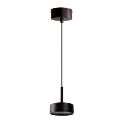 Lámpara de suspender TOLIMAN - 15W - Acabado negro - Luz cálida