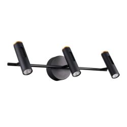 Lámpara de pared interior - LED Integrado - 15W - Luz cálida - Acabado negro