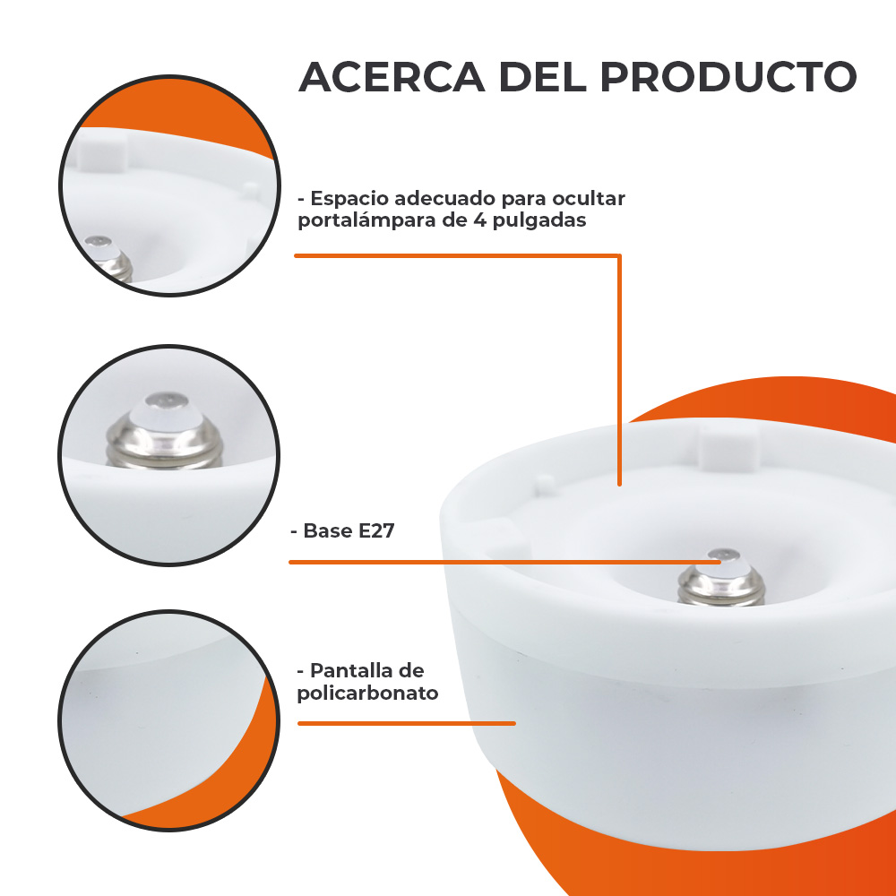 Bombilla LED circular - 15W - Luz fría 6 Bombilla LED circular - 15W - Luz fría - Imagen 6