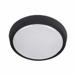 Plafón LED de sobreponer - 15W - Acabado negro - Luz fría