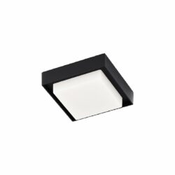 Plafón LED de sobreponer - 15W - Acabado negro - Luz fría