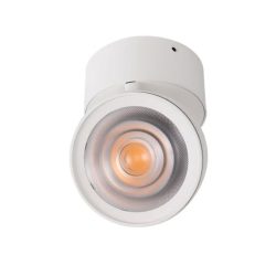 Reflector de sobreponer dirigible LED - 15W - Acabado blanco - Luz cálida