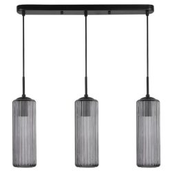 Lámpara de suspender HUMBRA II - 3 luces E27 - Acabado negro