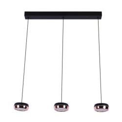 Lámpara de suspender FLEGETONTE II - 18W - Acabado negro/rosa - Luz cálida