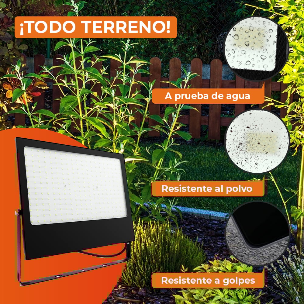 Reflector de exterior - LED integrado - 200W - Luz cálida 7 Reflector de exterior - LED integrado - 200W - Luz cálida - Imagen 7