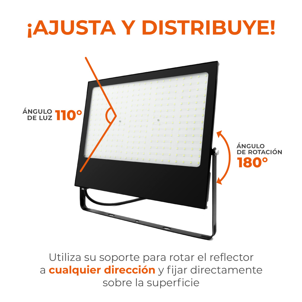 Reflector de exterior - LED integrado - 200W - Luz cálida 8 Reflector de exterior - LED integrado - 200W - Luz cálida - Imagen 8