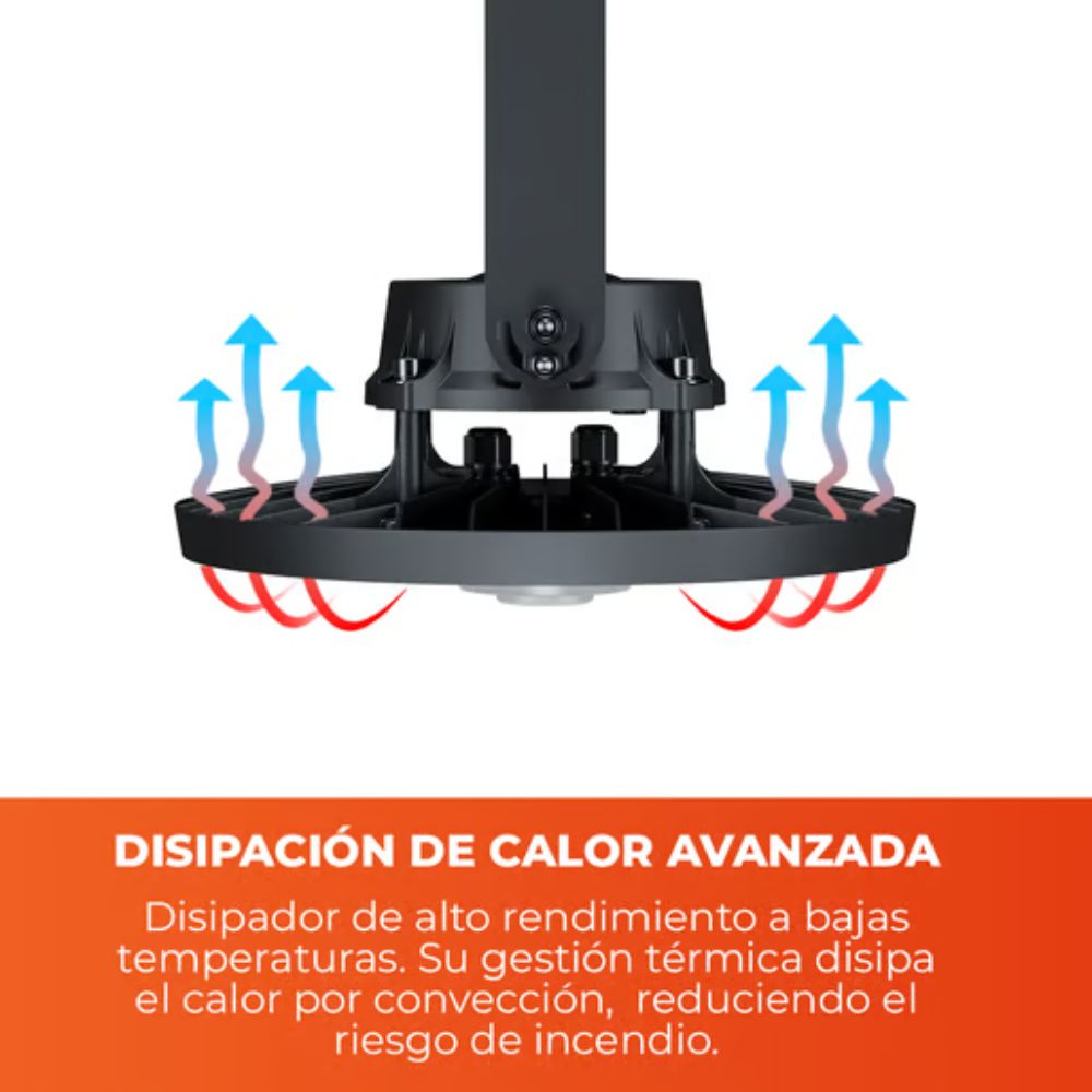 Lámpara industrial UFO - LED integrado - 200W - Luz fría 8 Lámpara industrial UFO - LED integrado - 200W - Luz fría - Imagen 8