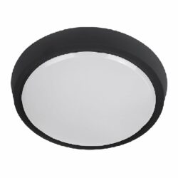 Plafón LED de sobreponer - 20W - Acabado negro - Luz cálida