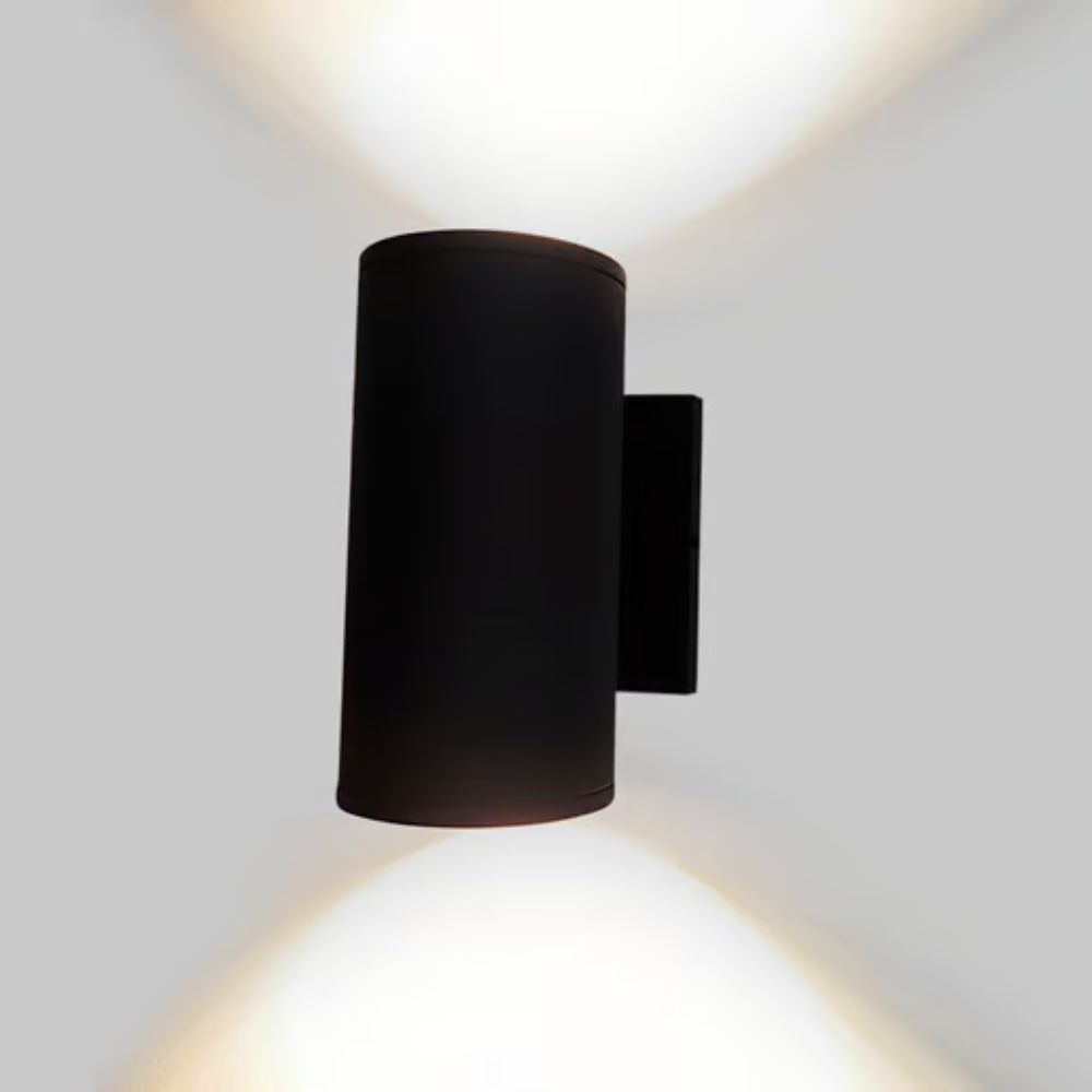 Lámpara de pared exterior - LED Integrado - 24W - Luz cálida - Acabado negro 2 Lámpara de pared exterior - LED Integrado - 24W - Luz cálida - Acabado negro - Imagen 2