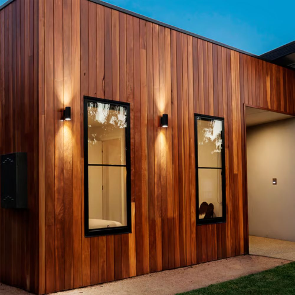 Lámpara de pared exterior - LED Integrado - 24W - Luz cálida - Acabado negro 4 Lámpara de pared exterior - LED Integrado - 24W - Luz cálida - Acabado negro - Imagen 4