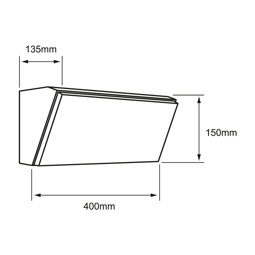 Lámpara de pared exterior - LED Integrado - 30W - Luz cálida - Acabado gris 4 Lámpara de pared exterior - LED Integrado - 30W - Luz cálida - Acabado gris - Imagen 4