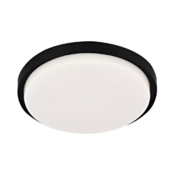 Plafón LED de sobreponer - 35W - Acabado negro - Luz fría