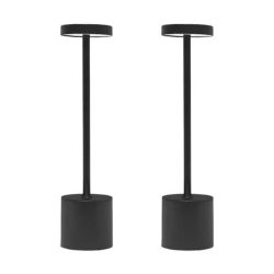 Lámpara de mesa IMAI III - 3W - Acabado negro - Kelvin seleccionable - Paquete de 2 unidades