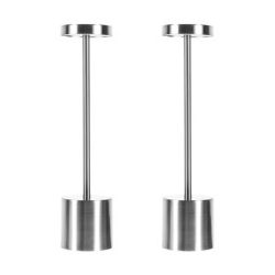 Lámpara de mesa IMAI III - 3W - Acabado plata - Kelvin seleccionable - Paquete de 2 unidades