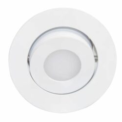 Ojo de buey empotrable LED - 3W - Acabado blanco - Luz cálida