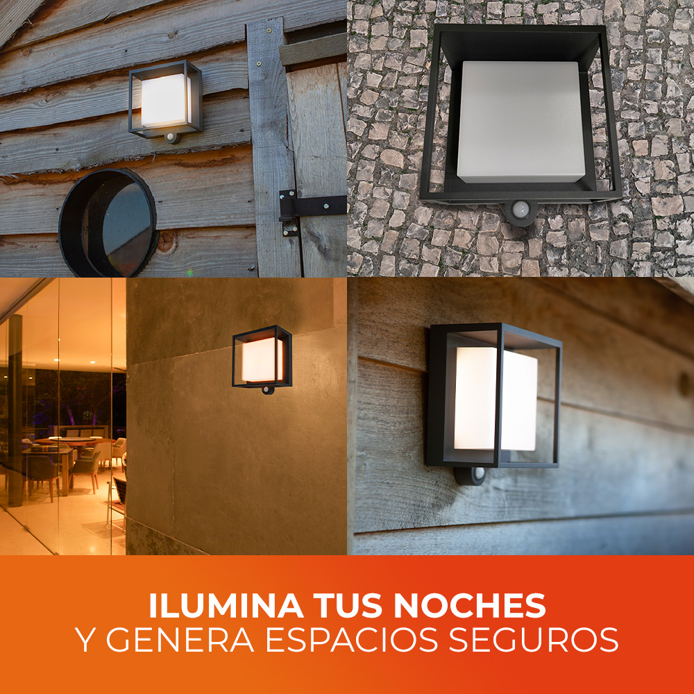 Lámpara solar de pared - Todo en uno - 3W - Luz cálida 4 Lámpara solar de pared - Todo en uno - 3W - Luz cálida - Imagen 4