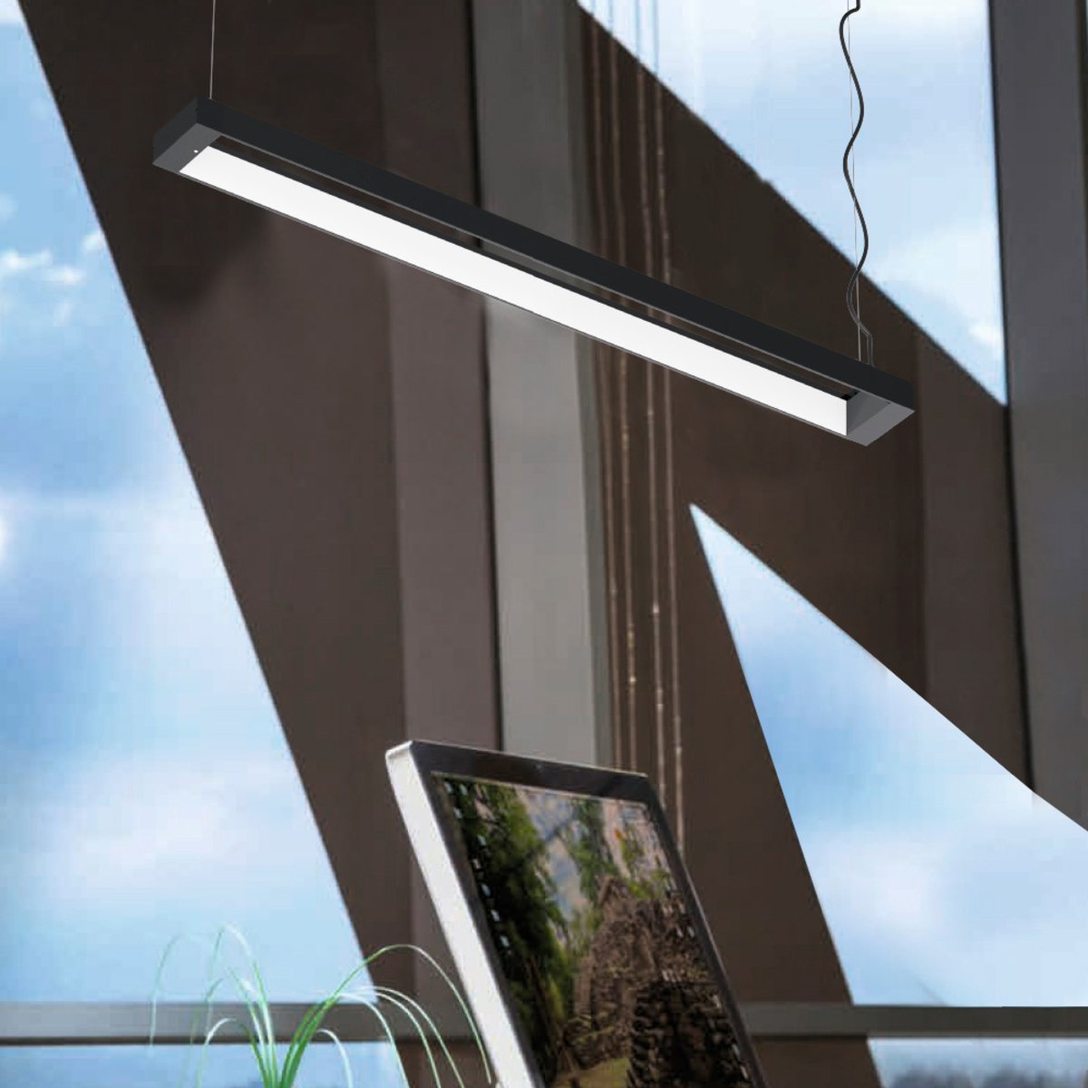 Lámpara de suspender TARAZED - 40W - Acabado negro - Luz templada 3 Lámpara de suspender TARAZED - 40W - Acabado negro - Luz templada - Imagen 3