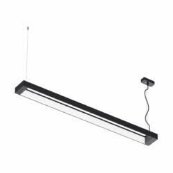 Lámpara de suspender TARAZED - 40W - Acabado negro - Luz templada