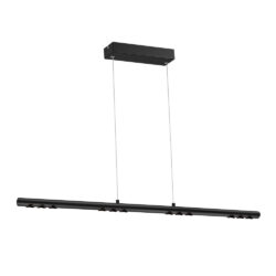 Lámpara de suspender ZUBENE V - 43W - Acabado negro - Luz cálida