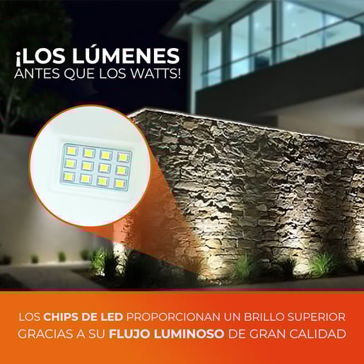 Reflector de exterior - LED integrado - 50W - Luz suave cálida 7 Reflector de exterior - LED integrado - 50W - Luz suave cálida - Imagen 7