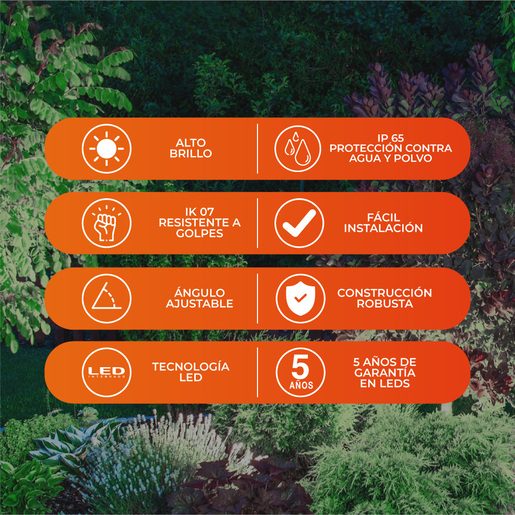 Reflector de exterior - LED integrado - 50W - Luz fría 5 Reflector de exterior - LED integrado - 50W - Luz fría - Imagen 5